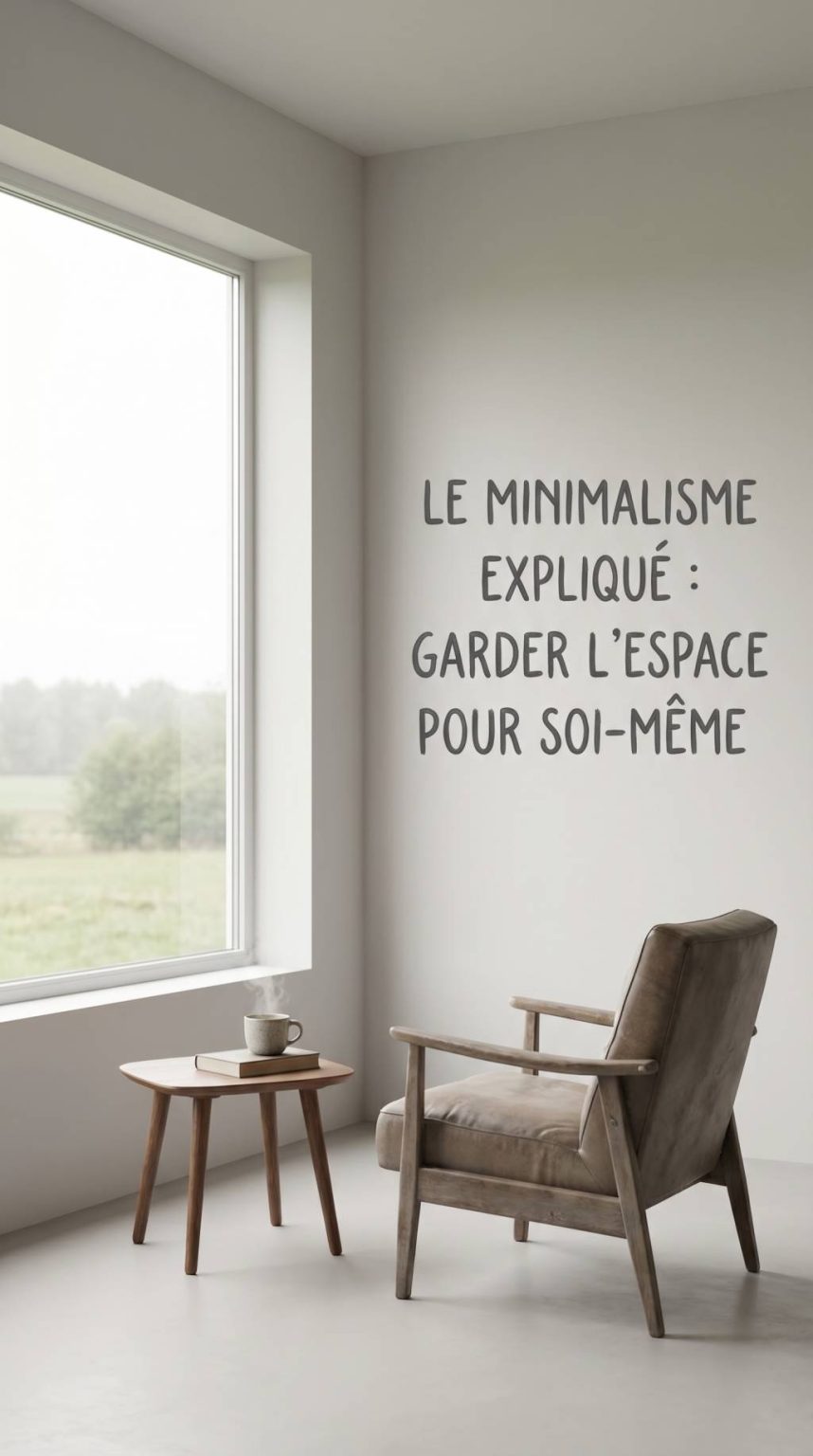 Le minimalisme expliqué : garder l’espace pour soi même Le minimalisme expliqué : garder l'espace pour soi même