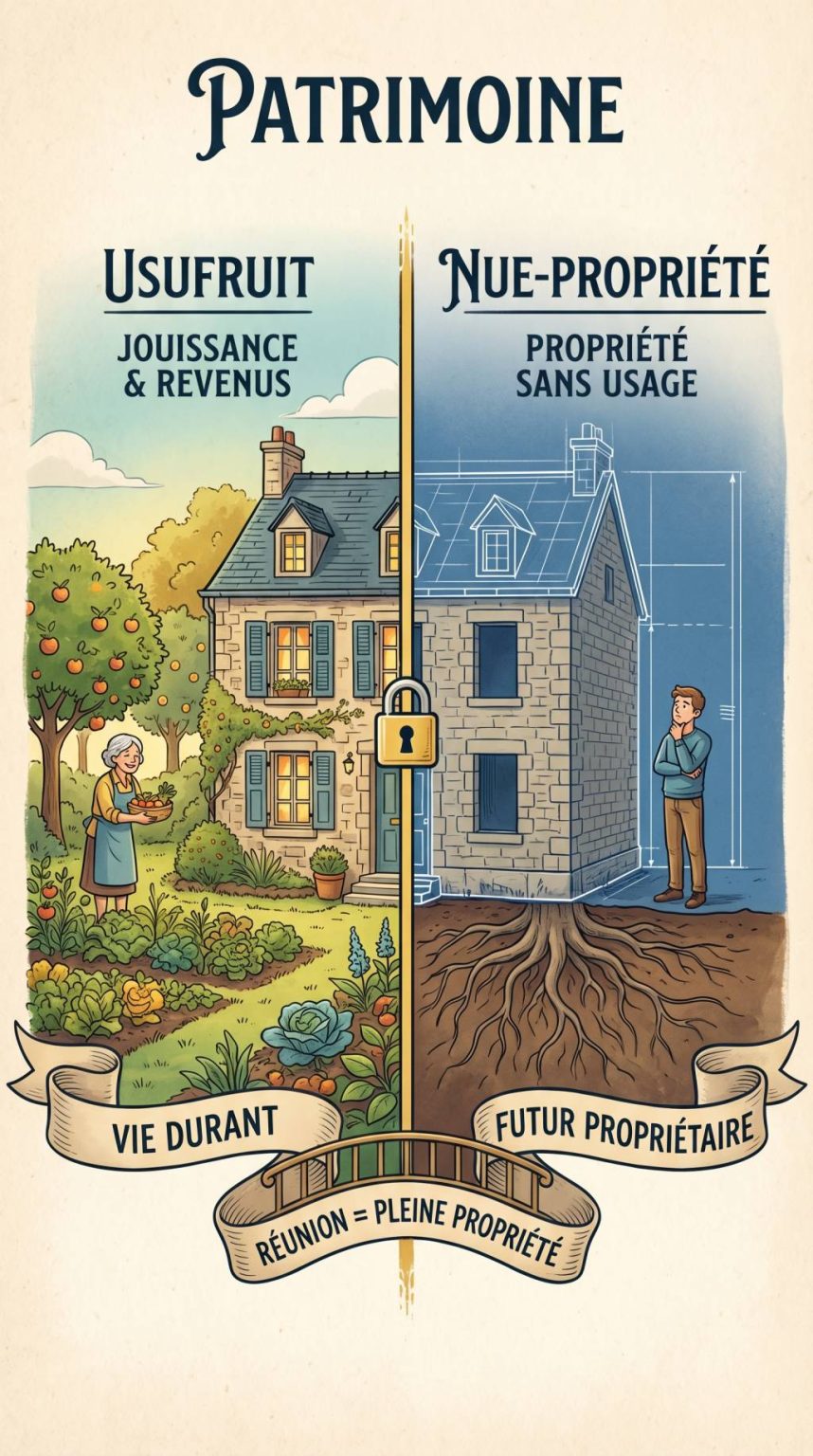 Patrimoine : quelle est la différence entre l’usufruit et la nue-propriété ? Patrimoine : quelle est la différence entre l'usufruit et la nue-propriété ?